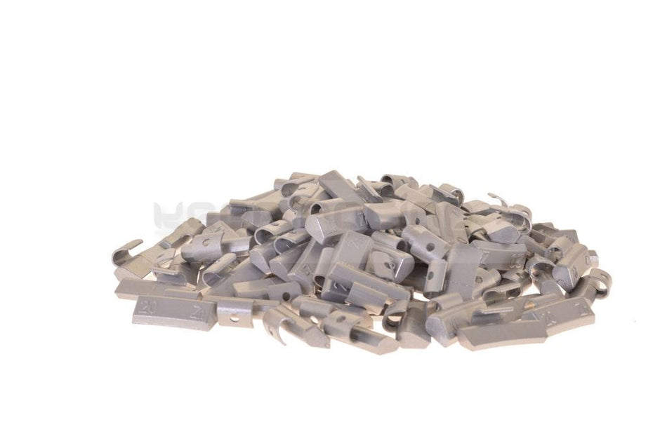 100 x Auswuchtgewichte 20g für Alu-Felgen, Zink (ZN)