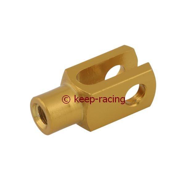 Gabel M6 Aluminium 24mm gold