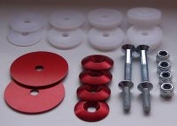Kit de montage pour siège de kart, rouge, complet