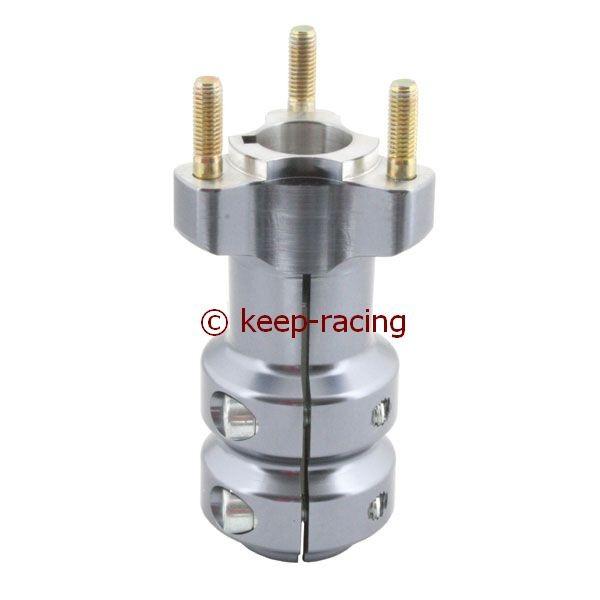 Radstern, Alu, titan eloxiert, für 25mm Achse, 115mm lang