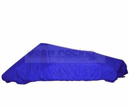 Kartplane, Kartgarage blau; schwere, stabile Qualität