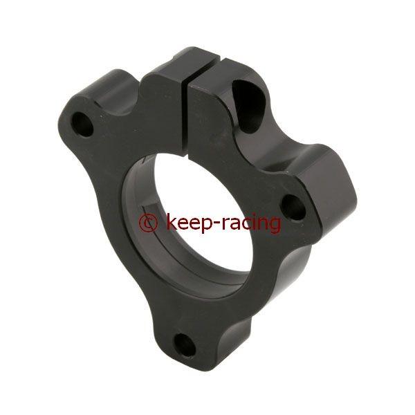 Cuvette de roulement en aluminium pour axe de 25 mm et roulement de 52 mm, anodisée noire