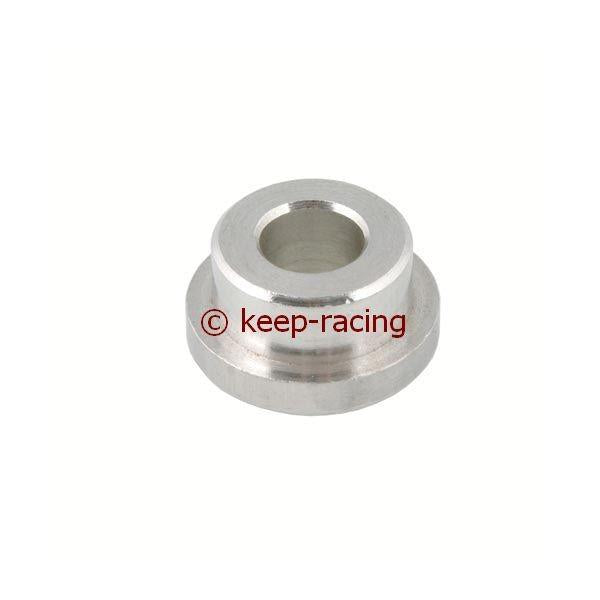 Aluminum bushing, small, silver anodized