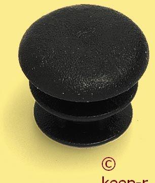 Cap for 12mm pipe, black