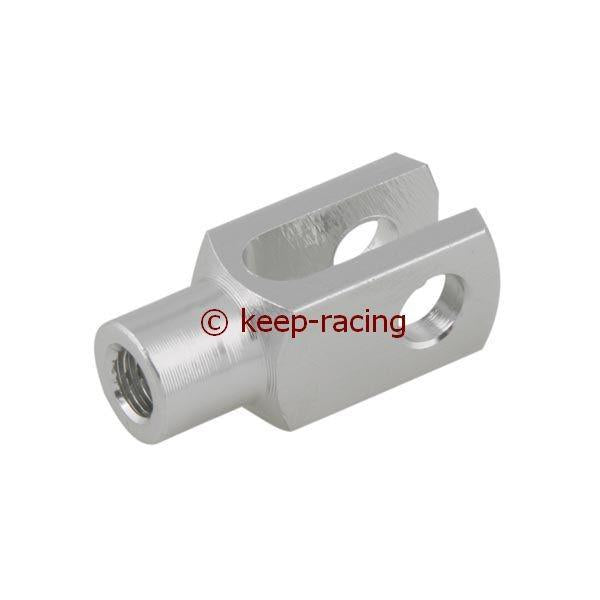 Gabel M6 Aluminium 24mm nat.