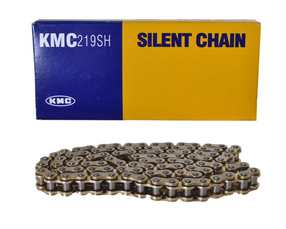 Chaîne de kart KMC Silent Chain, modèle 219 GOLD/GOLD, 96 à 116 maillons