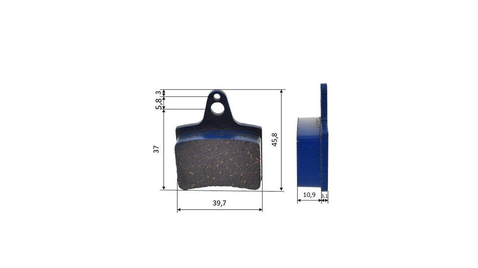 REAR BRAKE PAD RUNNER CADET FR14 NORMAL DISK