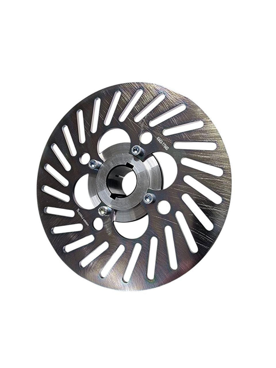 Set Bremsscheibe 200 x 4mm & Aufnahme für 30mm Achse, schwarz
