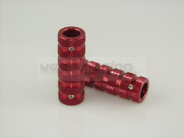 Pedal Grip Satz ULTRA (2 Stück), Alu, rot eloxiert