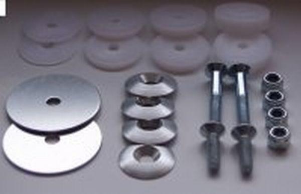 Kit de montage pour siège de kart, argenté, complet