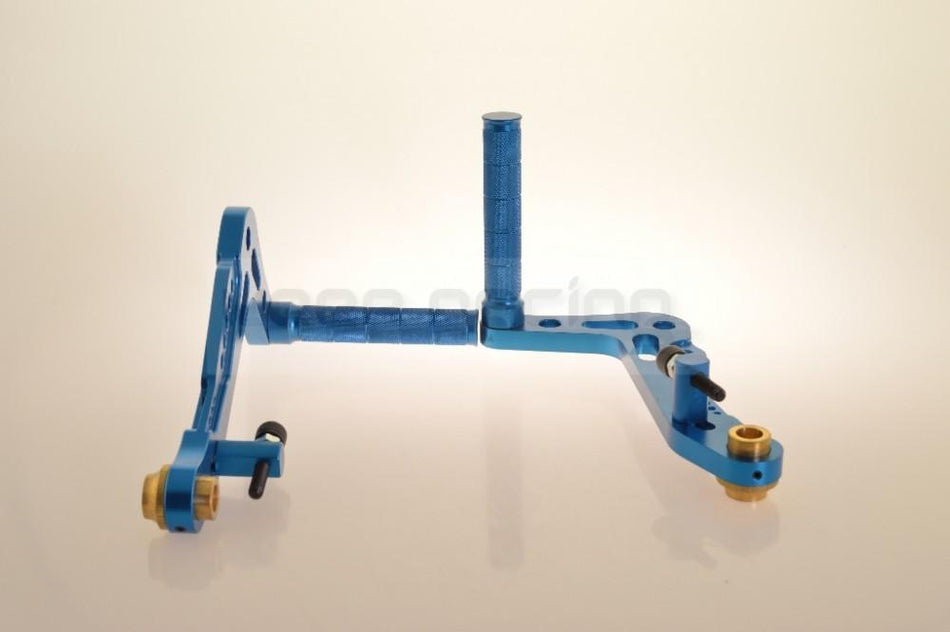 Aluminium Pedalset Bremspedal & Gaspedal, blau eloxiert