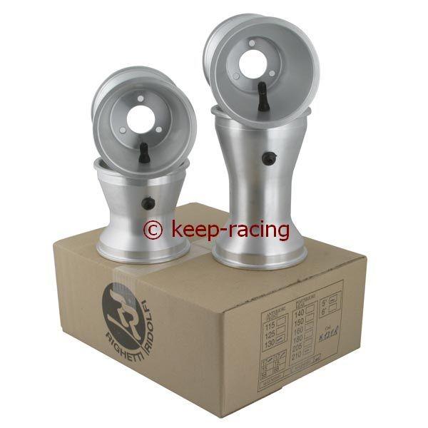 5 Zoll Aluminiumfelgen, Satz, 130mm/210mm(58mm), D.40mm