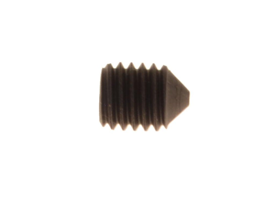 M8 x 10 mm grub screw, 1.25 mm pitch, pointed, black
