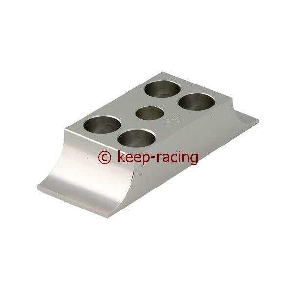 Bracket for engine mount, aluminum, 28/92 mm, silver anodized