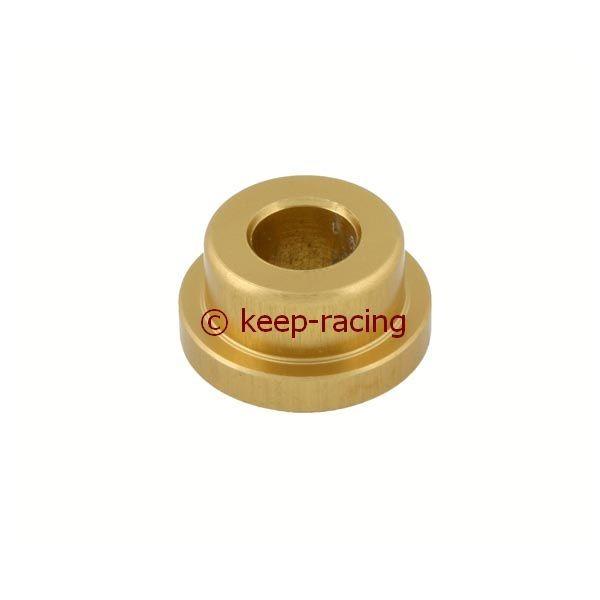 Small aluminum bushing, gold anodized