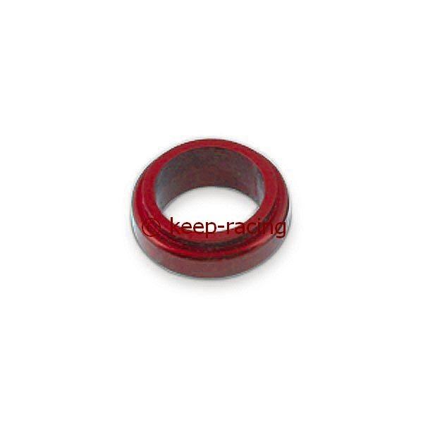 Entretoise en aluminium, 17 x 10 mm, anodisée rouge