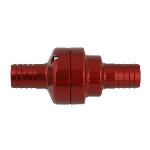 Aluminium Thermostat Ventil, 35/45 Grad, rot eloxiert
