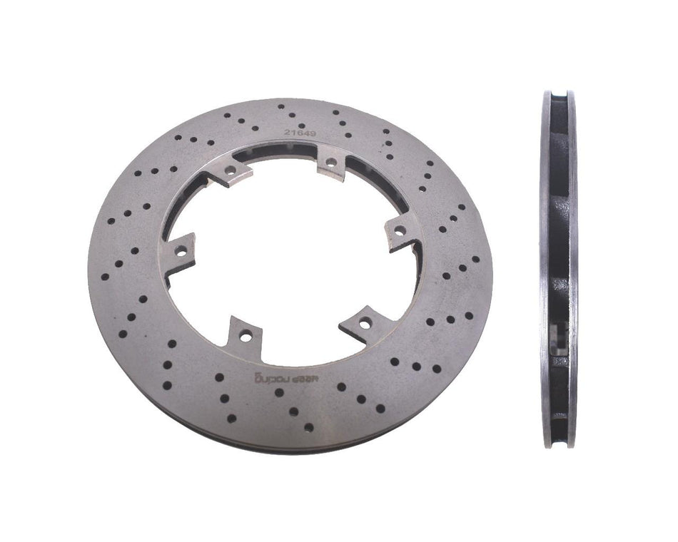 Bremsscheibe, Stahl, gelocht, innenbelüftet, 206mm x 16mm für Tony Kart EVR, EVK und Racer 401