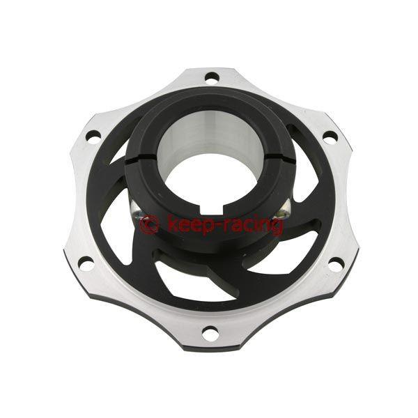 Bremsscheibenaufnahme, Aluminium, für 40mm Achse, schwarz eloxiert