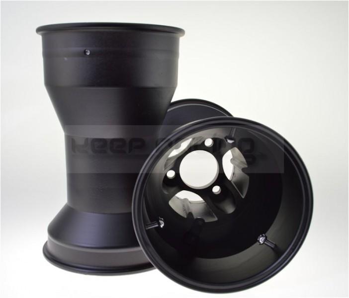 Aluminium Felgen, keep-racing®, 5 Zoll, 210mm, schwarz, Speichendesign, Satz(2 Stück)