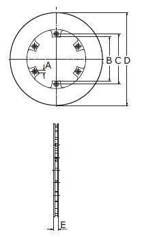 Bremsscheibe, Stahl, innenbelüftet,210mm, 2 x 2 Linien
