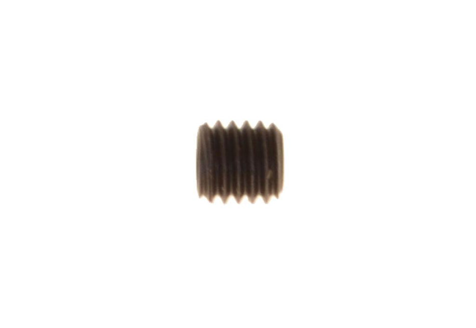 M5x5mm grub screw, 0.75-inch pitch, flat head, black