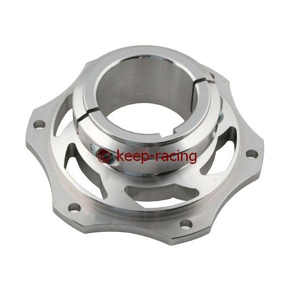 Bremsscheibenaufnahme, Aluminium, für 50mm Achse, silber eloxiert