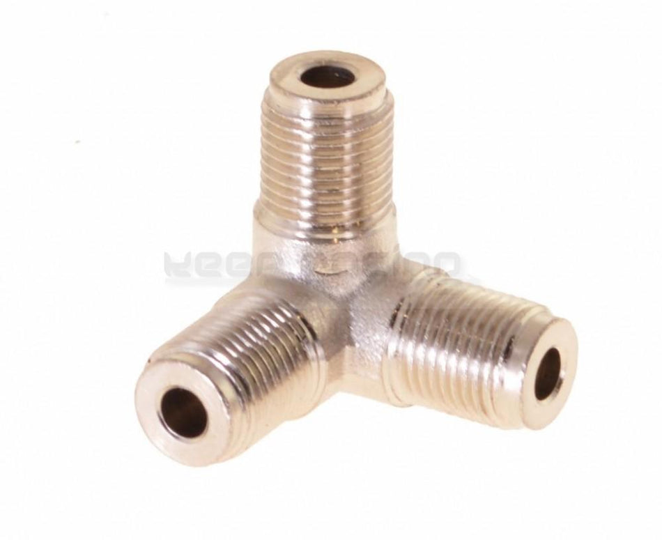Raccord coudé 1/8"-6/4 mm pour conduite de frein, raccord pour flexible en acier