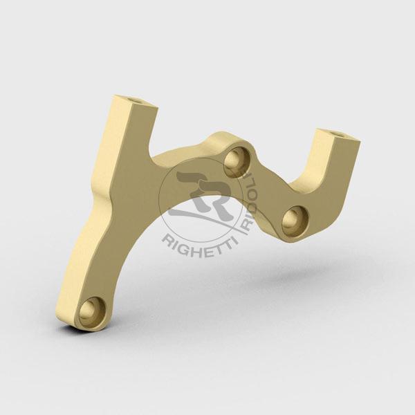 Halterung für Bremssattel hinten, Typ Speed, magnesium eloxiert