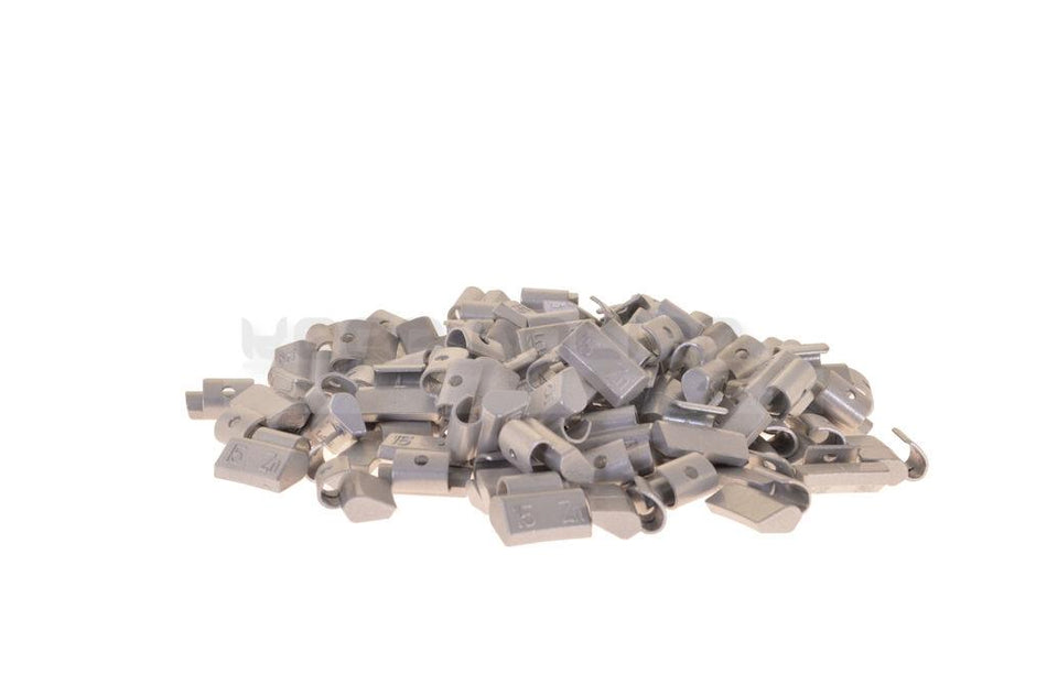 100 x Auswuchtgewichte 15g für Alu-Felgen, Zink (ZN)