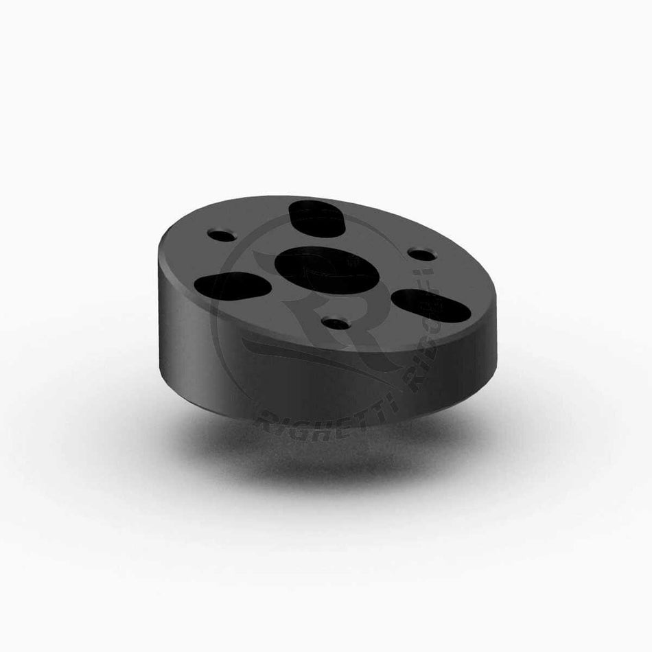 Unterlegplatte für Lenkradneigung, 10 Grad, schwarz eloxiert, Aluminium