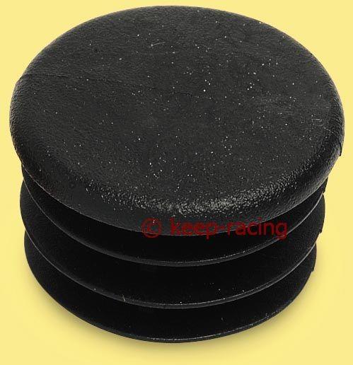Cap for 28mm pipe, black