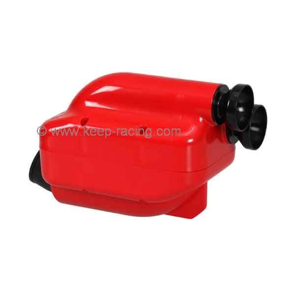 Ansauggeräuschdämpfer 23mm, rot/schwarz, Typ "NOX", homologiert