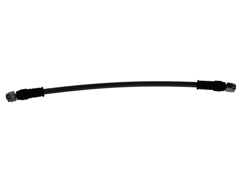 Conduite de frein en acier tressé, en inox, revêtement noir, longueur de 12 cm à 100 cm