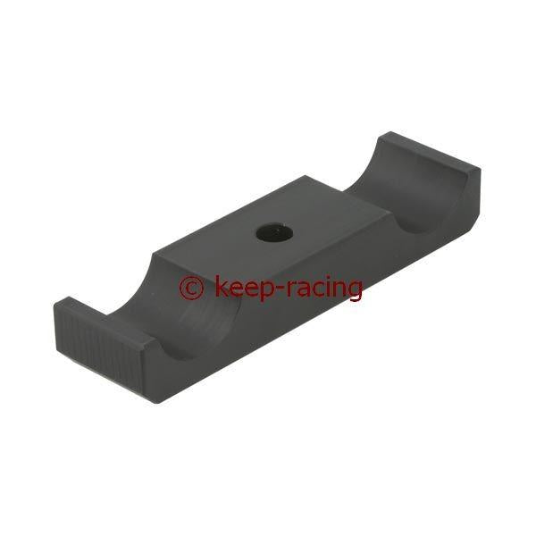 Aluminium Klammer für Motorbock 32/92mm, schwarz eloxiert