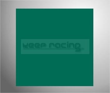 Adhesive film, license plate sticker, green