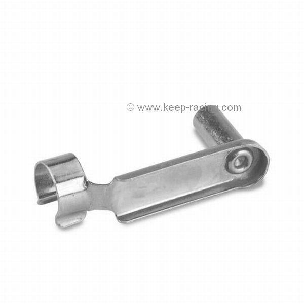 Clip, M6x36mm, Stahl, silber eloxiert