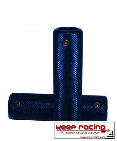 Pedal Grip Satz (2 Stück), Alu, blau eloxiert
