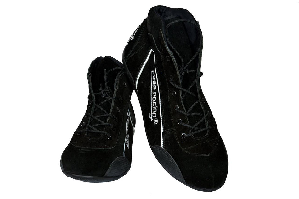 Kartschuhe keep-racing, Modell TRACK ONE, schwarz, Leder, Größe 34-49