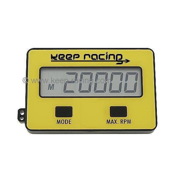 Compte-tours et compteur d'heures de service « KEEP-RACING », pour moteurs 2 et 4 temps