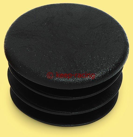 Cap for 32mm pipe, black