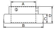 Achslager Ø40mm, 80mm Außendurchmesser