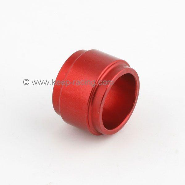 Entretoise en aluminium 25 x 25 mm, anodisée rouge