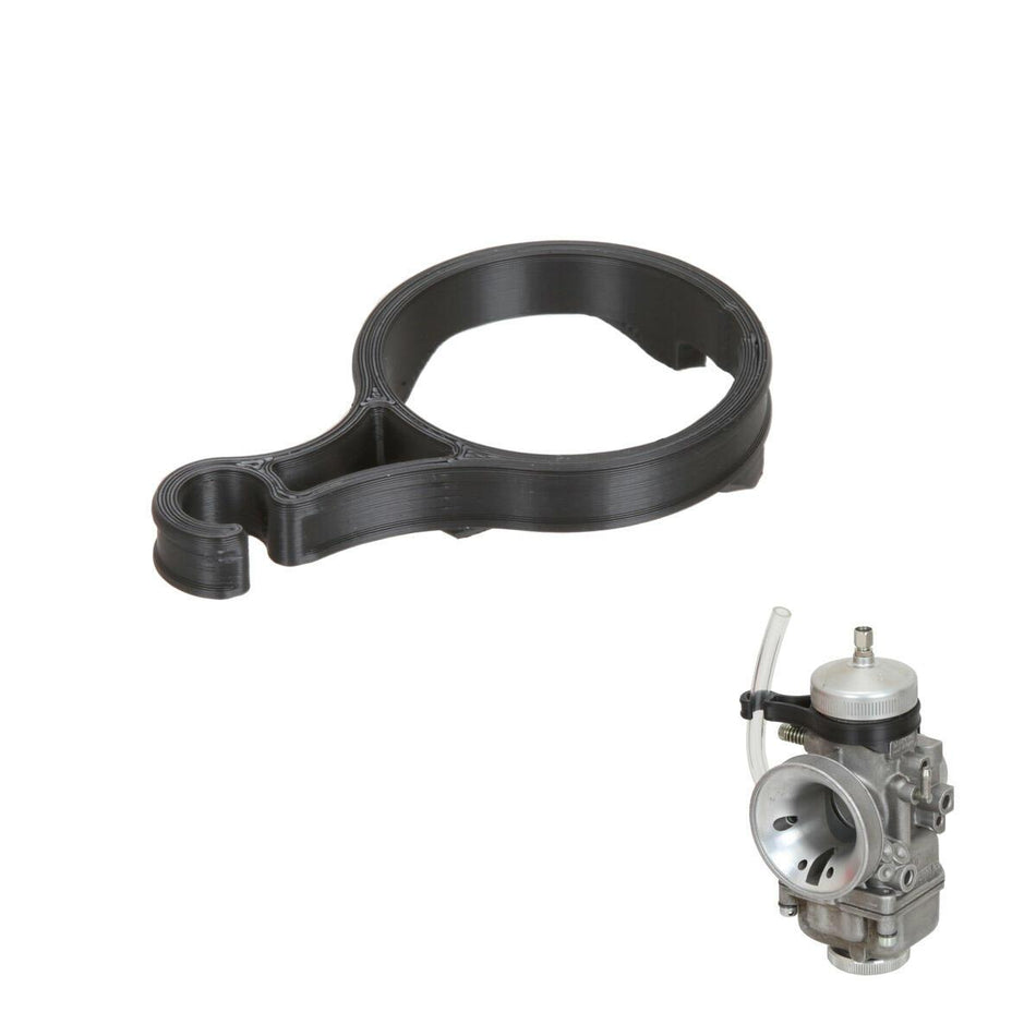 Fuel line bracket for 30 mm Dell'Orto carburetor