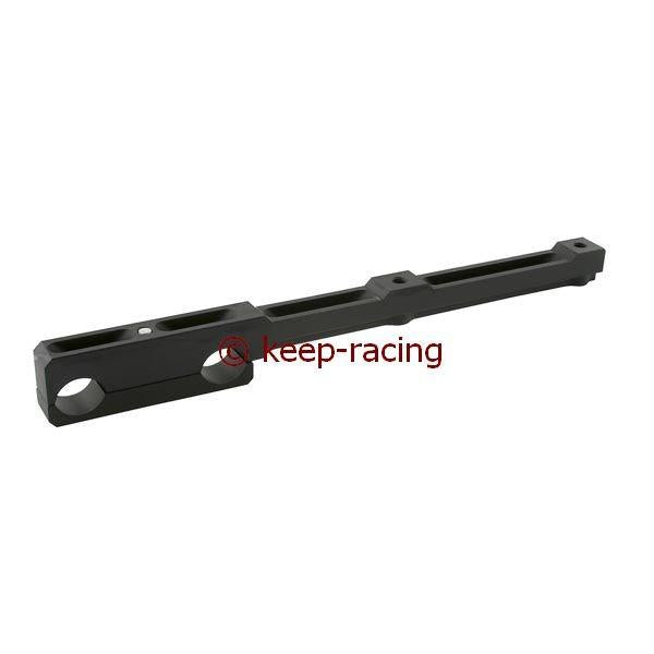 Schalldämpferhalter,Auspuffhalter, 125cc, schwarz eloxiert