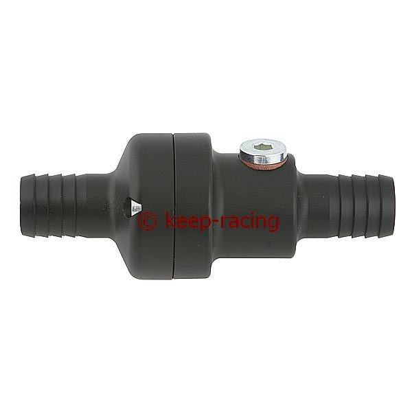 Aluminium Thermostat Ventil,35/45 Grad,schwarz eloxiert + M10x1