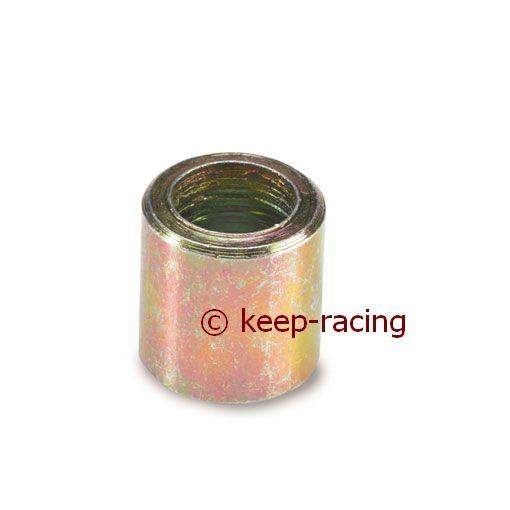 Spacer sleeve 18x8 mm, height 12.5 mm, steel, galvanized