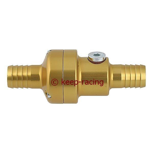 Aluminium Thermostat Ventil,35/45 Grad,gold eloxiert + M10x1