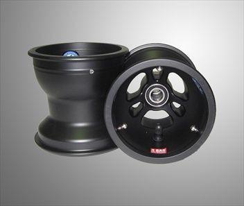 Douglas Magnesium Rims, 5 inches, 132 mm, 17 mm bearings, black, set (2 pieces)