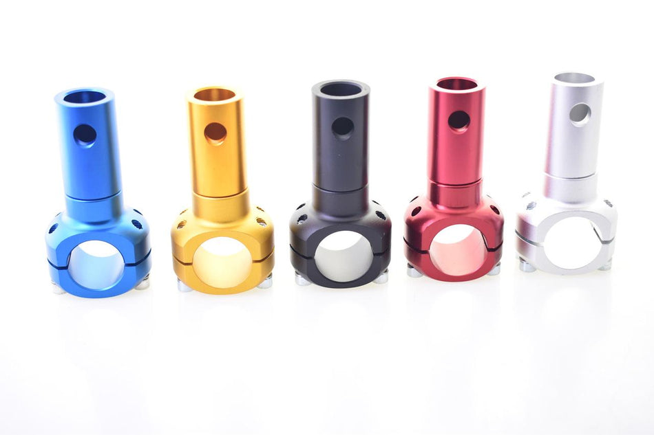 Halterung für Sitz oder Auspuff, Aluminium, eloxiert, für 28, 30 oder 32mm Rohrrahmen (Bild 1) – keep-racing